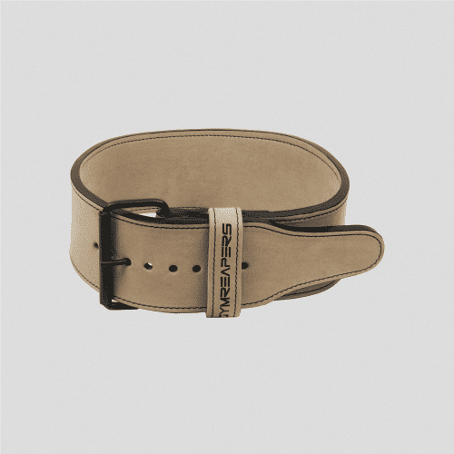 10mm single prong belt tan front