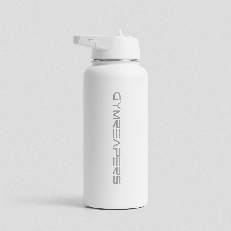 32 oz stainless steel bottle white main