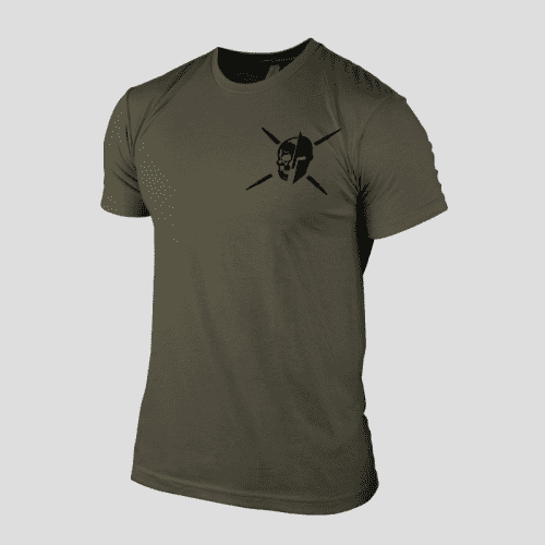 762 machine fighter tee military green front