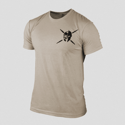 762 tee front sand gray background