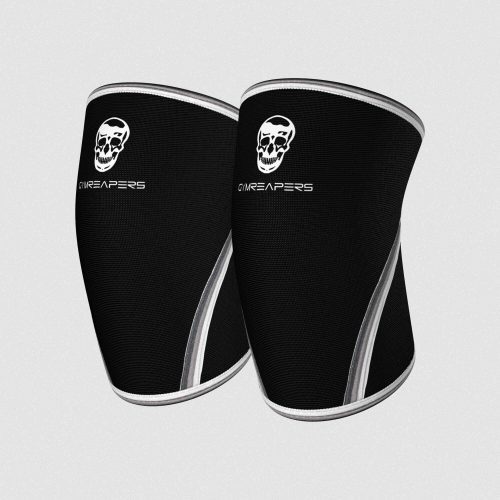 7mm knee sleeves black white main