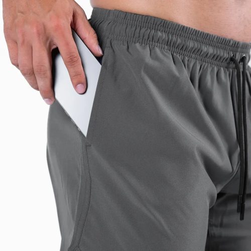 GR TrainingShorts Gray Cropped Pocket shot