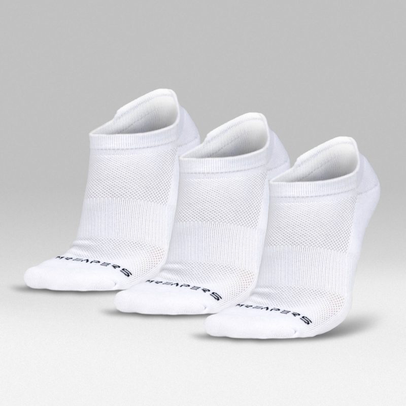 White Three Pack Ankle