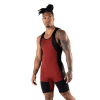 mens weightlifting singlet red