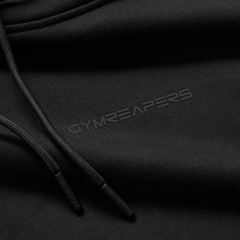 ascend hoodie black black close up