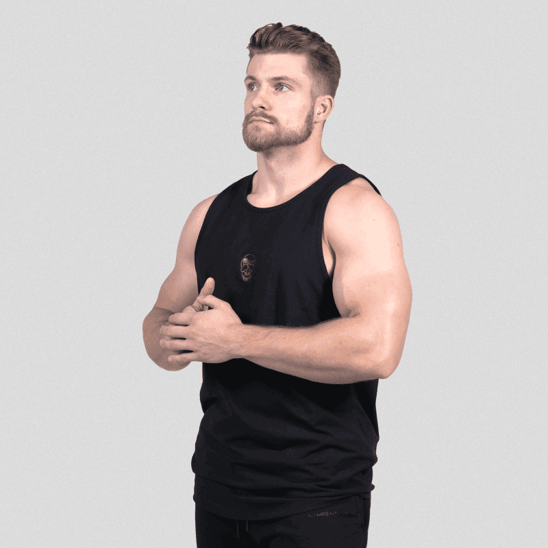 ascend scoop hem tank black front2