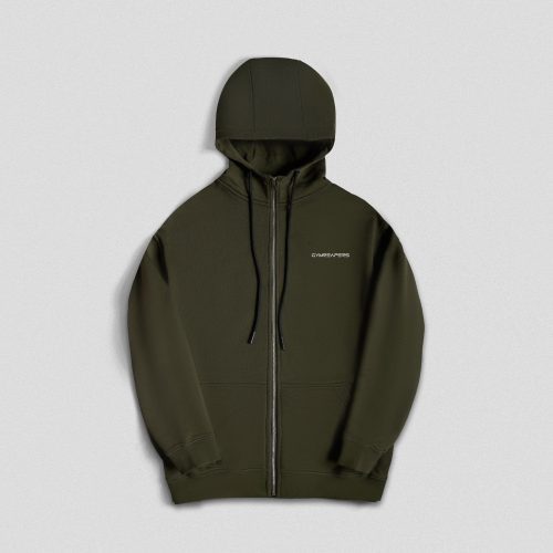 ascend zip up od green front