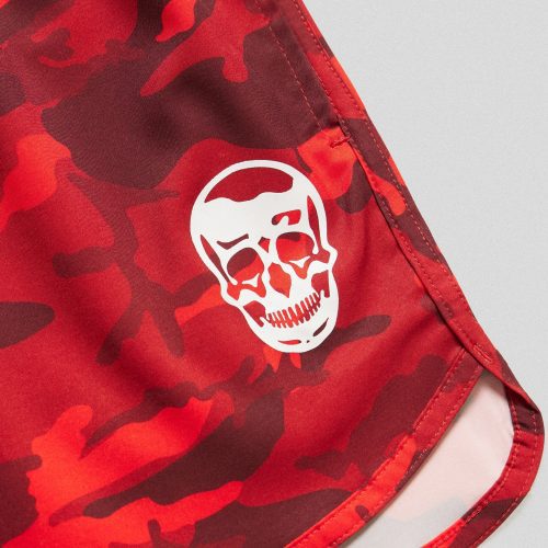 ash camo training shorts close up flat