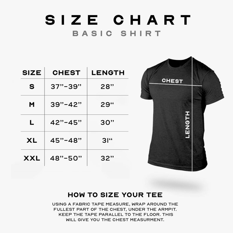 basic shirt size guide with measurements 396517e0 06f3 4040 98b6 d880c6d10ebf