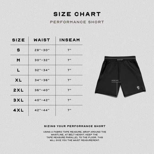 black performance shorts 7 in size guide 1c44bedc c187 4a6e b968 6fb4fdfdf81c