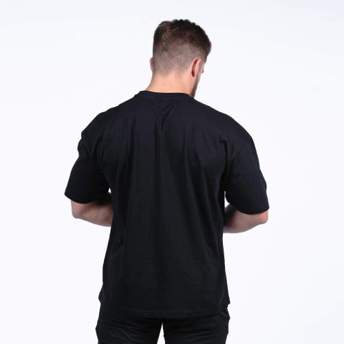 box tee black back