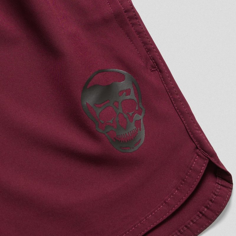 burgundy training shorts close up flat 41eb2f42 8cc5 4d4e a3b9 56af60502ab7