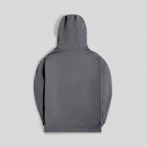 charcoal ascend mockneck hoodie back