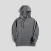 charcoal ascend mockneck hoodie front