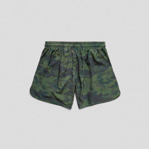 forest camo training shorts back flat