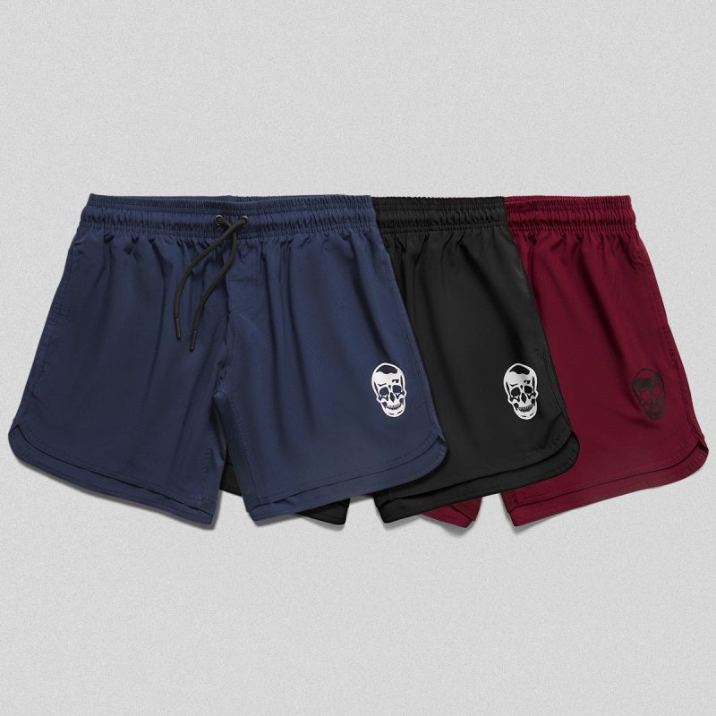 gr training shorts 3 pack red blue black