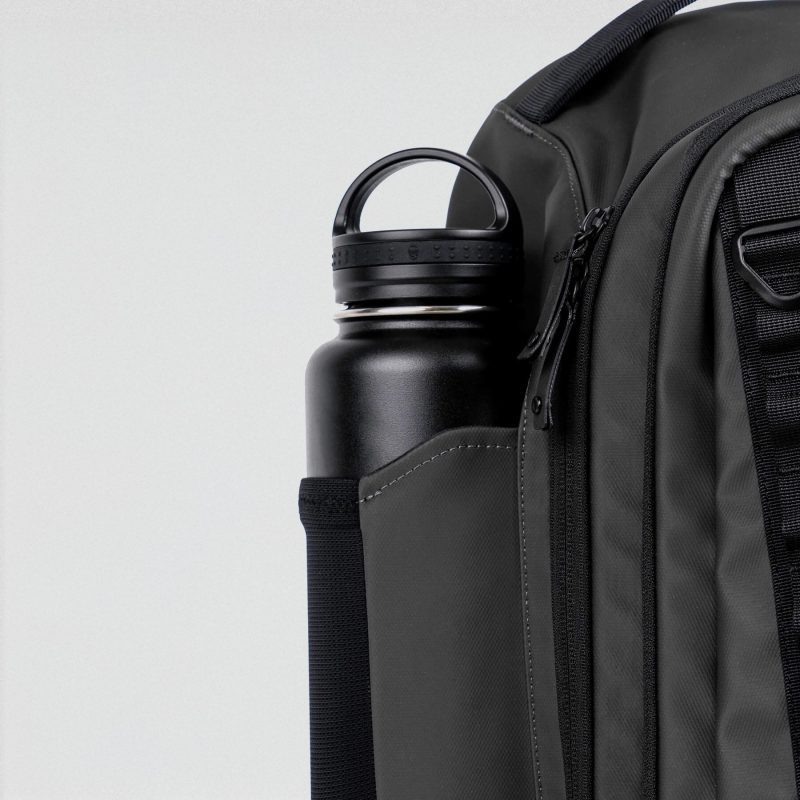 gravestone backpack gunmetal water bottle holder