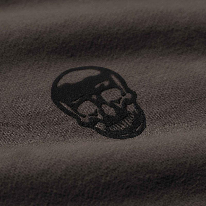 heavyweight core skull joggers toffee skull detail