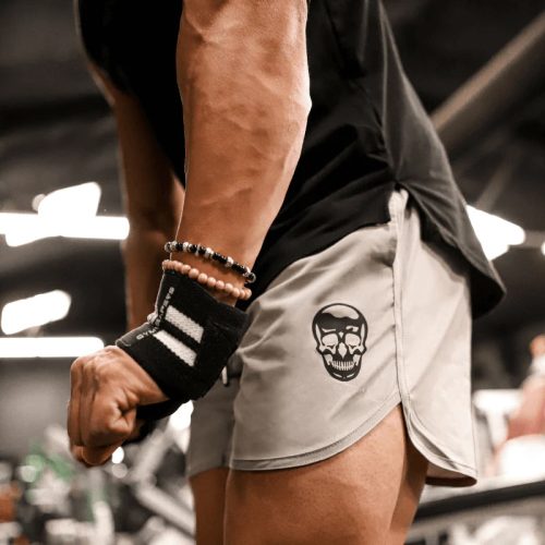 mens training shorts slate