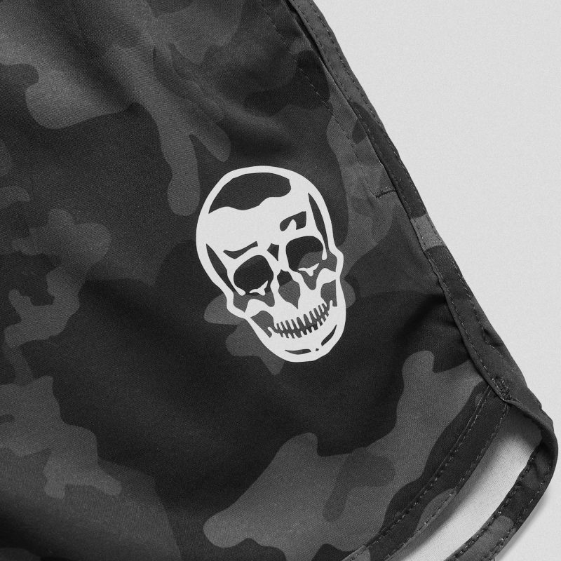 midnight camo training shorts flat close up