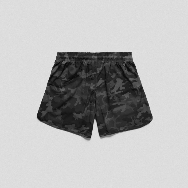 midnight camo training shorts flat lay back