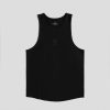 scoop hem tank black black front min