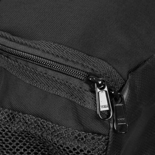 tombstone bag black zipper close up