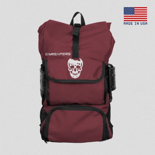 tombstone bag maroon front main