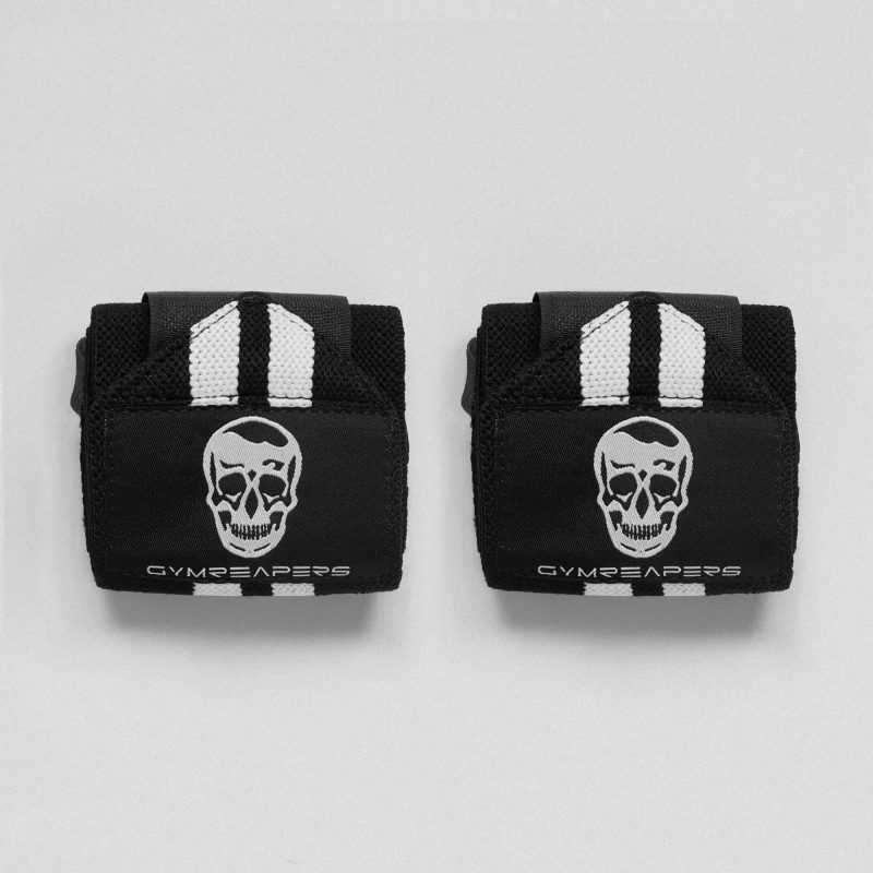 wrist wraps black white main