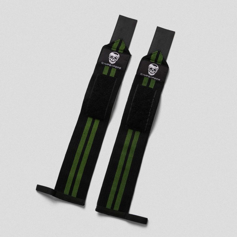 wrist wraps green full flat