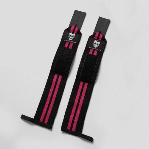 wrist wraps pink full flat